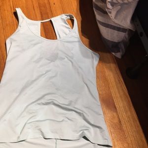 Fabletics teal keyhole tank top- size small!